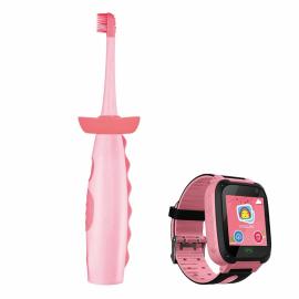 VITAMMY DINO Sonic toothbrush dinosaur with Vitammy Smart Kid watch, pink