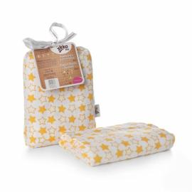 XKKO BMB wrap - towel, 120x120 - Little Stars Orange