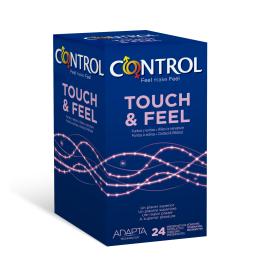 CONTROL TOUCH&FEEL Stimulating condoms, 24 pcs
