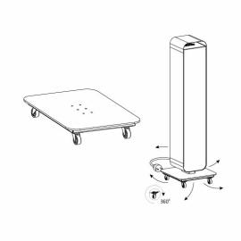 Lena Lighting Sterilon, pedestal with wheels for Sterilon Flow 72W, white matt