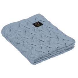 YOSOY SPRING Detská deka zo 100% česanej bavlny, 90x80 cm, modrá