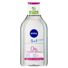 NIVEA MicellAir 5 in 1 Gentle micellar water without perfume for dry skin, 400 ml