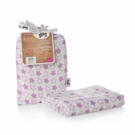 XKKO BMB swaddle - towel, 120x120 - Little Stars Lilac