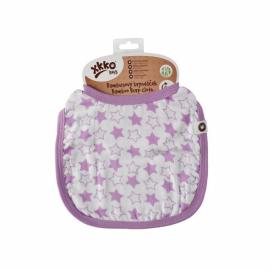 XKKO Bamboo bib - Little Stars Lilac