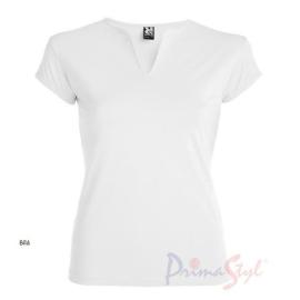 Primastyle Women's medical T-shirt with short sleeves BELLA, white, large. XXL