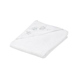 Tega Baby TEGA BABY Hooded towel Owls 100x100cm 100% white cotton