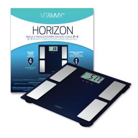 VITAMMY HORIZON Bathroom scale and scale for athletes with SENSE ON function, blue