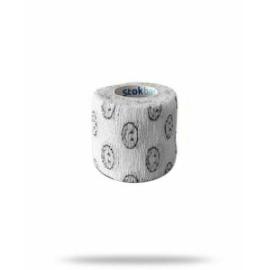 StokBan Self-adhesive bandage 7,5x450cm, white with emoji