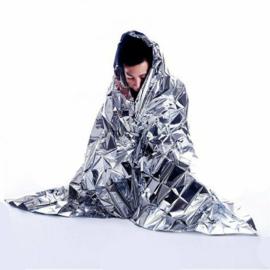 Carine CARINE Núdzová deka - Izotermická, strieborná, 210x160cm, 25ks