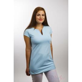 Primastyle Women's medical T-shirt with short sleeves NINA, light blue, size WITH
