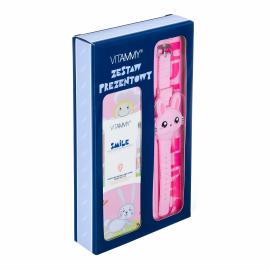 VITAMMY SMILE children's sonic toothbrush, bunny + Vitammy Smile Watch, pink