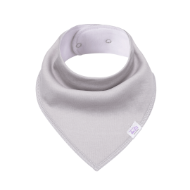 SIMED Cotton bib with impermeable PUL layer, grey