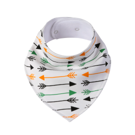 SIMED Cotton bib with impermeable PUL layer, arrows