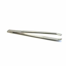 INNOXA VM-T08, rounded-straight tweezers, silver, 8cm