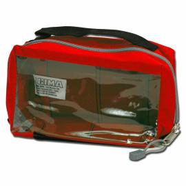 GIMA Medical case with transparent window E1, red