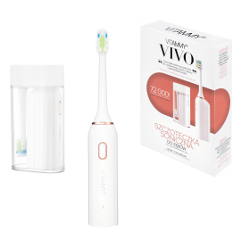 VITAMMY VIVO Pink Sonic toothbrush with case, white