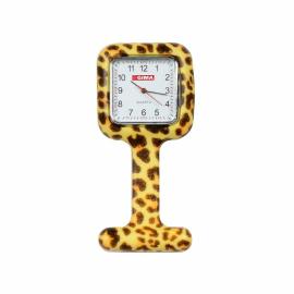 GIMA Nursing, Ošetrovateľské hodinky silikónové, fantasy leopard