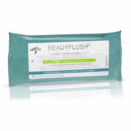 MEDLINE Vlhčené utierky pre pacientov s prostriedkom Ready Flush, 24ks