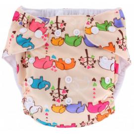 SIMED Mila Diaper pants with adjustable size and diaper, Elephants