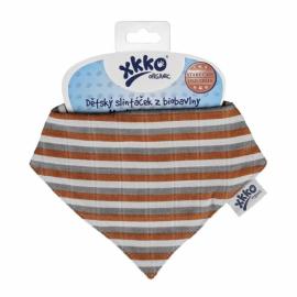 XKKO - Bib Organic Old Times Brown Stripes