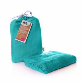 XKKO BMB swaddle - towel, 120x120 - Turquoise