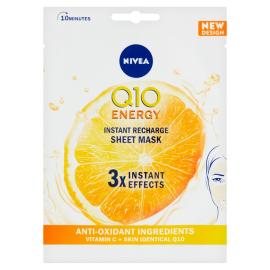 NIVEA Q10 Energy 10-minútová textilná maska, 1 ks