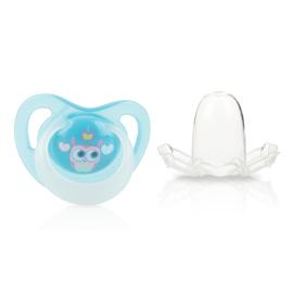 Nuby Silicone orthodontic massage pacifier 0-6m luminous