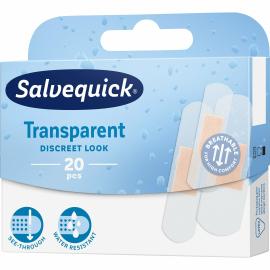 Salvequick Transparent Transparent waterproof patch, 20 pcs