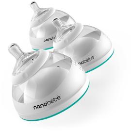 Nanobébé Bottle for feeding / milk storage, 150ml, from 0m+, turquoise, 3 pcs