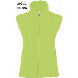 Primastyle Women's medical fleece vest MILADA, green, large. XXL