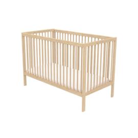 Timba Eszti cot 60x120 made of solid wood - almond