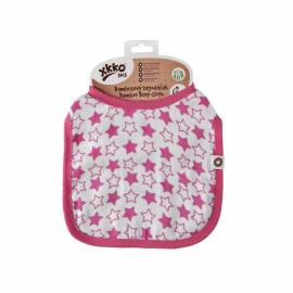 XKKO Bamboo bib - Little Stars Magenta