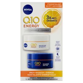 NIVEA Q10 Energy Energizujúci denný a nočný krém proti vráskam, 2 x 50 ml