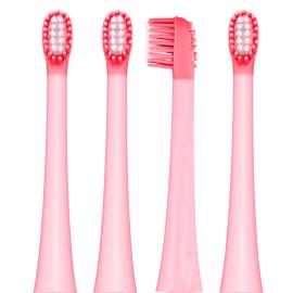 VITAMMY DINO, Replacement handles for DINO toothbrushes, pink, 4 pcs