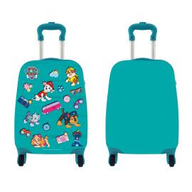 Nickelodeon Children's suitcase on wheels, Paw Patrol, turquoise, large, 3 years+