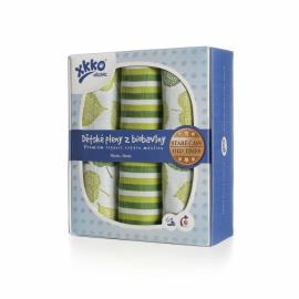 XKKO Organic Bavlnené plienky Staré časy - Lipa, 70x70,  (3ks)