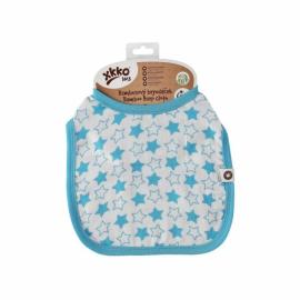 XKKO Bamboo bib - Little Stars Cyan