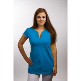 Primastyle Women's medical T-shirt with short sleeves NINA, blue, large. L
