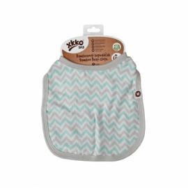 XKKO Bamboo bib Scandinavian Baby Mint Chevron