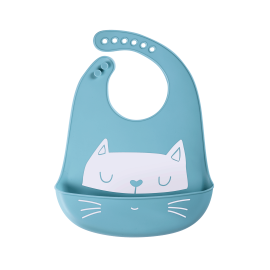 SIMED Silicone bib with pocket, Cat