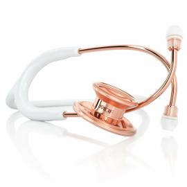 MDF MD ONE 777 Stethoscope for internal medicine, white/rose gold