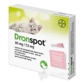Dronspot 30 mg / 7,5 mg spot-on (2 pipettes)