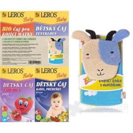 LEROS BABY 4 ČAJE A MAŇUŠKA NA UMÝVANIE BIO