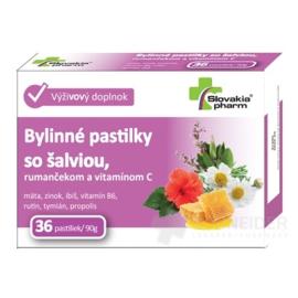 Slovakiapharm Bylinné pastilky so šalviou