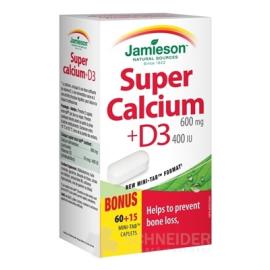 JAMIESON SUPER VÁPNIK S VITAMÍNOM D3 600 mg/400IU