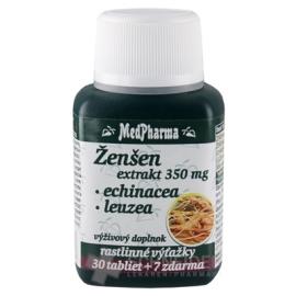 MedPharma ŽENŠEN 350 mg + Echinacea + Leuzea