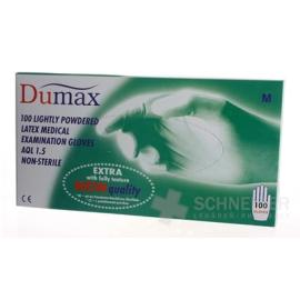 DUMAX RUKAVICE latexové vyšetrovacie