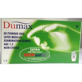 DUMAX RUKAVICE latexové vyšetrovacie