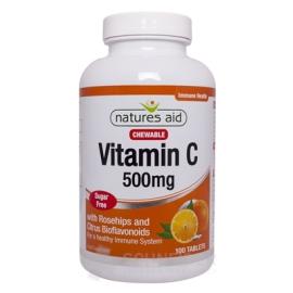 Natures Aid Vitamín C 500 mg
