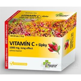 Slovakiapharm VITAMÍN C 1000 mg +šípky long effect